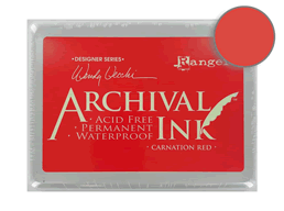 Archival Large 4x6" Carnation Red Pad